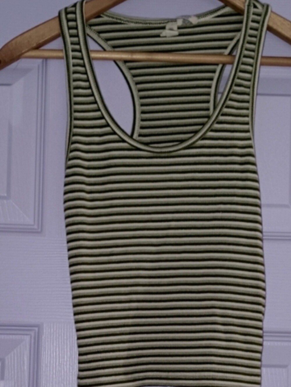 Striped Racerback Tank Top Small